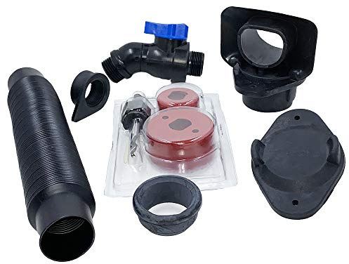 Rain Barrel Downspout Diverter Kits for 2x3, (2x3 Downspout, With Spigot and Hole Saw)