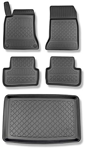 Mossa Set - TPE Fußmatten Auto + Kofferraumwanne kompatibel mit Mercedes-Benz B Klasse W246 Sports Tourer (2011-2018) - schwarz Automatten Autoteppiche + Kofferraummatte rutschfest Schutzmatte - G