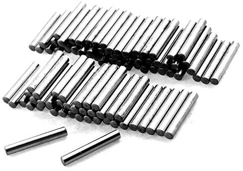 MroMax 50 Stück 4 mm x 12 mm Dübelstifte 304 Edelstahl Holz Etagenbett Dübel Pins Regalstifte Stützregale Silber Ton