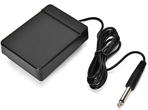 Pssopp Universal Keyboard Sustain Pedal Elektronisches Klavierpedal Einzelpedal Controller für Digitale Klaviertastaturen mit rutschfestem Design 1,8m Kabel