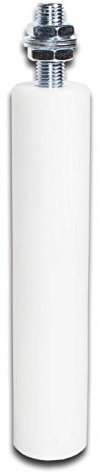 Galet de guidage long pour portail coulissant Ø 44 mm 220 mm, guide de portail de jardin