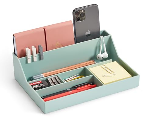 Miquelrius - Schreibtisch-Organizer-Tablett, Schreibtisch-Organizer mit großer kapazität, Größe 250 x 175 x 72 mm, Kompaktes und widerstandsfähiges design, Ideal für büro und dokumente, Grüne