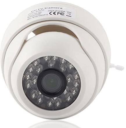 Cámara de Seguridad de Visión Nocturna Infrarroja 1080P AHD/TVI/CVI/CVBS 4 en 1 Cámara de Vigilancia Cámara Domo CCTV para Interiores(NTCS)