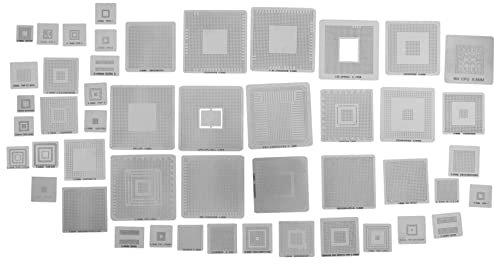 Josenidny 47 StüCk/Set Direktes Hitze Reballing Universal Direkt Schablonen für Spiel Konsole PS3 CPU GPU CXD