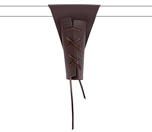 NBEADS Mittelalter Leder Schwert Frosch, Mittelalter Leder Taille Scheide Leder Schwert Gürtel Schwerthalter für Ritter Krieger Kostüm Cosplay Party Renaissance Accessoire, Kokosnussbraun