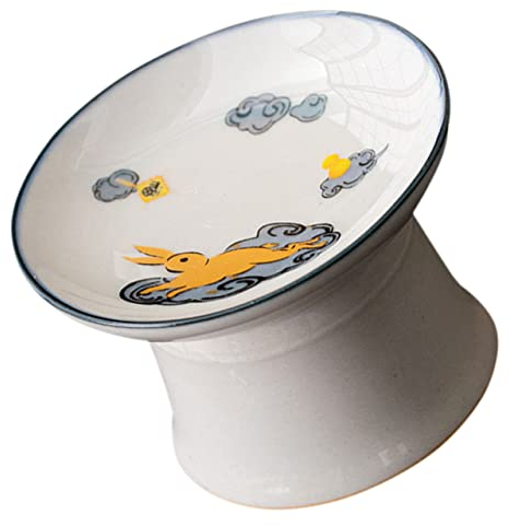 Homoyoyo Coperchio della Teiera in Argilla Viola Piatti da Dessert in Ceramica Supporto per Coperchio della Ciotola del tè Tradizionale Scodella da tè Piedi Porta