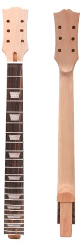 Gitarrenhals, 22 Bünde, 62,9 cm, Mahagoni, Palisander, Griffbrett, Trapezmuster, Einlage für LP-Stil, DIY-Gitarrenteile