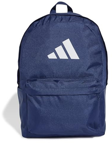 adidas Mixte CLASSIC 3BARS BACKPACK, Dark Blue / White, One Size