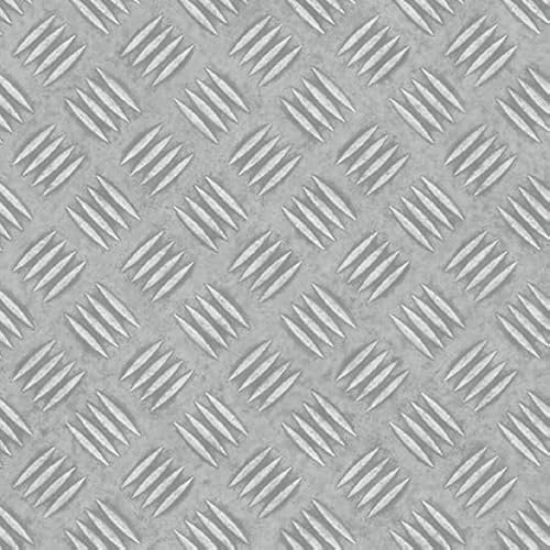 Sol Vinyle First - Imitation tôle métallique Grain de Riz - Rouleau de 3.00m x 2m