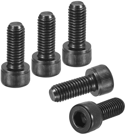 DTGN M8-1,25x20 Zylinderschrauben mit Innensechskant - 20 Stück Innensechskantschraube - für Schränke 3D-Drucker Motorrad - Linsenkopfschraube Vollgewinde Kohlenstoffstahl DIN 912