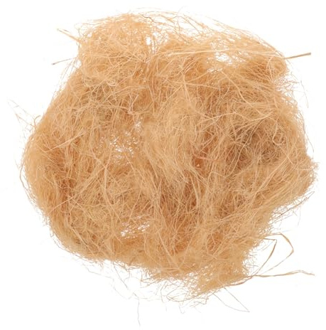 Vogelnistmaterial aus Raffiagras 1 Beutel für Vögel und Meerschweinchen | Weich und Geschmeidig, Sichere Materialien, Khakifarbenes Naturmaterial, für Innenbereich und Winter