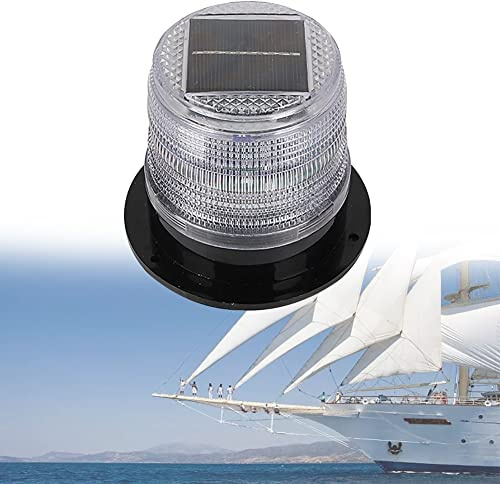 Ancre lumineuse LED étanche à l'eau et à la poussière à énergie solaire pour bateau bateau yacht navigation idéale pour arc et poupe