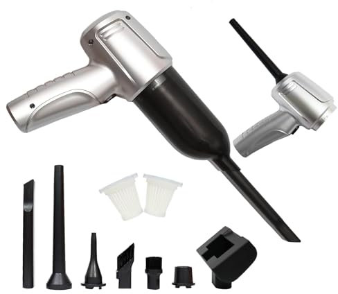 FungSun 18000 Pa Aspirapolvere Auto 3 in 1 Motore Senza Spazzole Aspirabriciole Senza Fili Aspirapolvere Portatile per Auto, Casa, Ufficio, Capelli di Animali