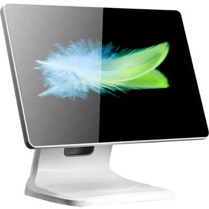 SAIYERUS Sistemi POS per PC con Touch Screen da 15,6 Pollici, Sistemi POS con Registratore di Cassa Touch Screen Intelligente Tutto in Uno, CPU-i3 4g + 64g per Ristoranti Aziendali, 1920 * 1080 Pixel