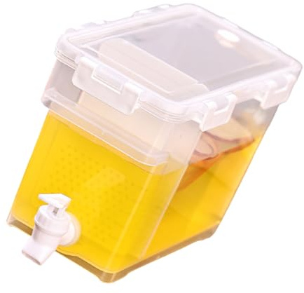 Dispensador portátil de bebidas para refrigerador, con grifo, a prueba de fugas, contenedor de bebidas heladas para cócteles, jugos, almacenamiento de bebidas de gran capacidad para fiestas