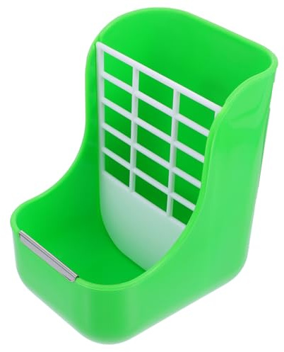 iplusmile Support pour Aliments pour Animaux Petits, Mangeoire à Foin en Plastique Bouton Fixe, Contenant Alimentaire 2-en-1 pour Cochons D’Inde et Lapins en Cage