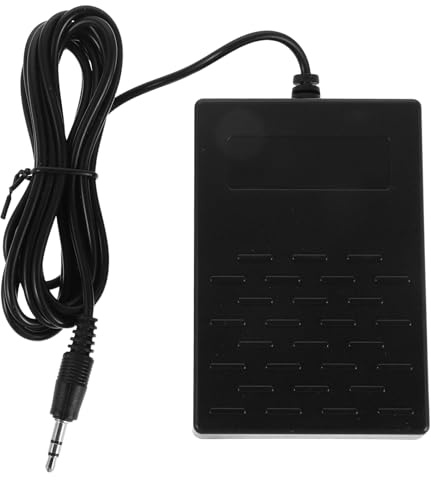 Milisten Sustainpedal für Keyboard mit -anschluss Universeller Polaritätsschalter Gitarre und Synthesizer Robustes Kunststoffdesign für Digitalpianos und Musikkeyboards