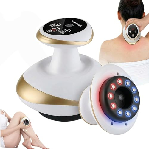 Vacuvia Massage 4-in-1 Massagegerät gegen Cellulite - Cellulite Massagegerät mit Vakuum Saugmassage und Wärmetherapie, Elektrische Tiefenmassage für Straffere Haut, Ganzkörper Anwendung Zuhause