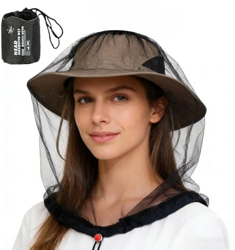 Mosquitera para la Cabeza Grande y Largo con Agujeros Finos Transpirables