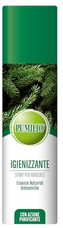 Pumilio Hygiene-Spray 200 ml, Raumduft mit ätherischen Ölen, Raumduft mit Minze, Eukalyptus und Latschenkiefer, reinigender und erfrischender Duft