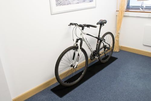 Fahrrad-Bodenschutzmatte, rutschfest, für Heim- und Garage, Flur und Veranda, 30 x 180 cm, Schwarz Connected Essentials