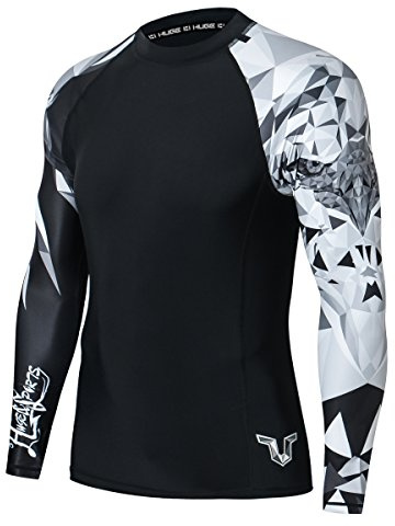 HUGE SPORTS Wildling Series - Camiseta de compresión de secado rápido con protección UV