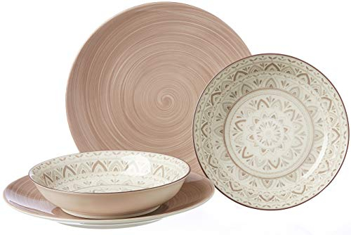 Ritzenhoff & Breker Tafelservice Valencia, 4-teilig, Braun