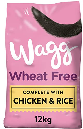 Wagg Wheat Free Complete Dry Adult Dog Food Chicken & Rice 12kg - For Sensitive Stomachs