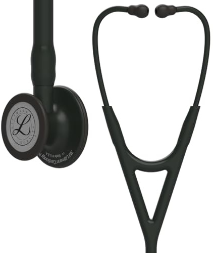 3M™ Littmann® Cardiology IV™ Stethoskop mit Kostenlos Lasergravur (Schwartz - Schwarz 6163)