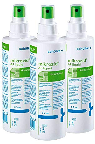 3x 250 ml Schülke Mikrozid® AF Liquid Flächen Desinfektion Desinfektionsmittel Schnelldesinfektion