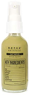 DETOX SKINFOOD - Suero capilar - Fórmula diaria hidratante ultra húmeda Repara el cabello dañado dejándolo suave y sedoso - Cosméticos veganos 60ml