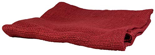 mgc24® Jutesack aus Naturfaser, Winterschutz für Pflanzen gegen Kälte/Frost, 100x110cm rot