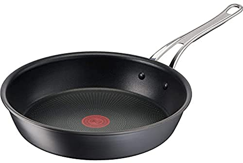 Tefal Jamie Oliver Cook’s Classics Frying Pan, 30cm, Hard Anodised Aluminium, Non-Stick, Oven-Safe, Induction Compatible, Riveted Handle, Black – H9120744