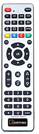 Universal Remote Control for Sony, Samsung, Vizio, Panasonic, Roku, Apple TV, Smart TV, Haier, Toshiba, Philips, TCL