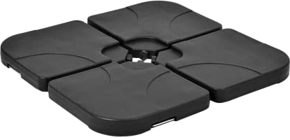 Modulare Ampelschirmplatten, Schirmständer Sonnenschirm, 4-teiliger Ampelschirmständer mit befüllbaren Platten, 100 kg