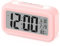 Sarsumir Despertador Digital, Reloj Despertador Digital Pilas Inteligente Silencioso con Luz Nocturna LED Despertador con Función de Posponer Temperatura de Fecha para Niños Infantil Adulto, Rosa