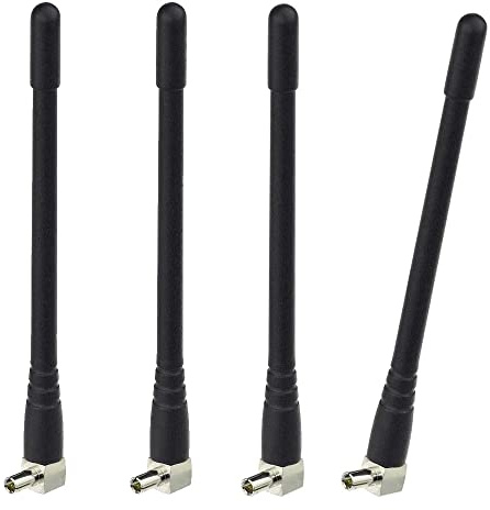 4G LTE Antenna 3dBi Mini External TS9 Antenna for Verizon AT&T T-Mobile Sprint 4G LTE Mobile Hotspot MiFi Router Cellular Mobile Broadband Modem USB Modem Dongle Adapter 4pack