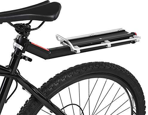 Mountainbike Fahrrad, Rack Sitz Pfosten Hintere Ablage Aluminium Fahrrad Träger Hinten Träger Sattelstütze Legierung Schwarz