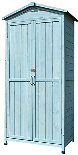 Abri de Rangement extérieur en Bois de Grande capacité, Grande Armoire de Rangement pour Outils de Jardin, abri de Jardin étanche pour Meubles de terrasse, pour l'extérieur, arrière-Cour (Taille : B)
