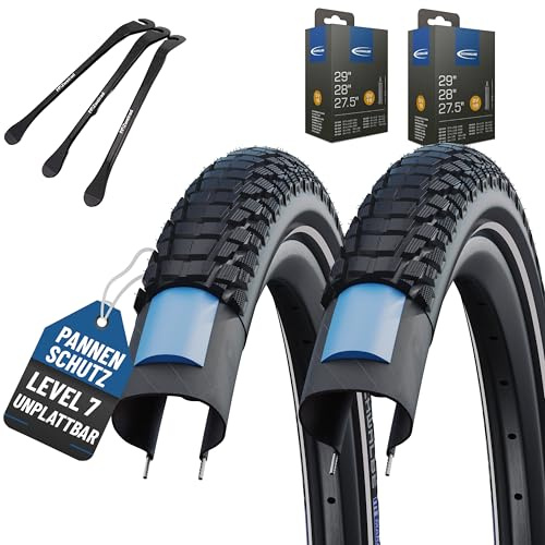 Schwalbe 2er Set Marathon Plus Tour 28 Zoll 47-622 Reifen & DV-Schlauch