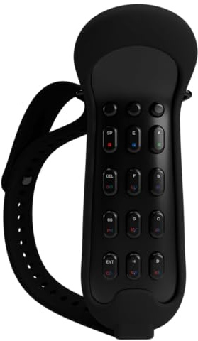 Twiddler4 - Mini tastiera e mouse wireless Bluetooth con una mano singola, portatile, tascabile, ricaricabile, per PC, iPhone, iPad, Samsung, Android, tablet (corpo nero/involucro nero)