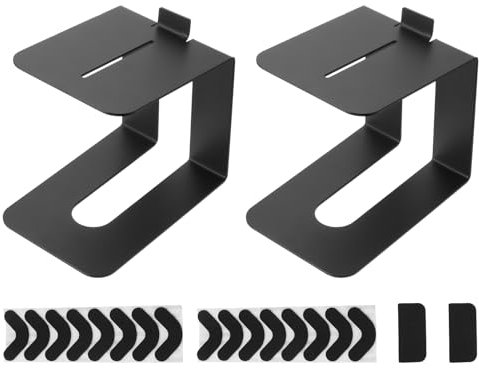 sourcing map Supporti per altoparlanti da scrivania, per monitor da studio, libreria, altoparlanti per piccoli computer, 1 paio