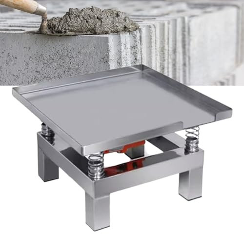Générique Table Vibrante, Banc D'essai Vibrant en Acier Inoxydable, Mini Table Vibrante Rectangulaire, Plate-Forme Vibrante pour Bloc D'essai(19.69 * 19.69in)