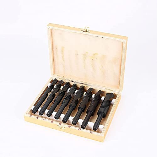 Ensemble de forets, ensemble de forets au cobalt, Jeu de forets 8 pièces 13-25mm HSS foret ensemble HSS haute vitesse acier foret HSS réduit tige foret outils bois tige foret