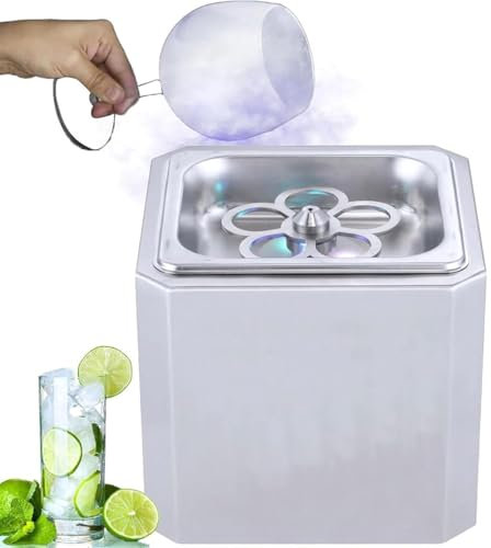 Electric Glass Freezer, CO2 Glass Chiller Cooler Freezer with Multicolor LED Light, 8-10 Seconds/Cup Instant Glass Chiller, for Cocktail, Beer, Drinks, Wine and More