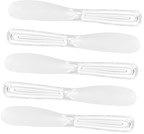 VICASKY 5pcs Maschera Viso Spatola Cosmetica Misto Spatola Per Crema E Cucchiaio Di Bellezza Trasparente Per La Della Pelle Fai Da Te