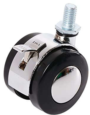Homoyoyo Ruedas de Silla de Oficina Giratorias 360, 4piezas de PU Metal Freno, 2 Pulgadas, para Muebles de Oficina y Home