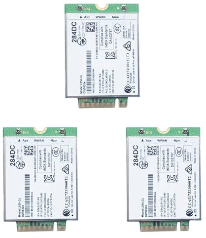 KEALLANS 3X Dw5820E L850- LTE 4G Card Module 0284Dc 284Dc per Laptop 3500 5400