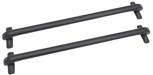 Dachträger Auto Aluminium Universal für 4/5 Türer, abschließbarer Gepäckträger bis 75kg Traglast, schwarz, ohne Bohren, passend für Regenrinne 110–114cm & Fensterrahmen 124–134cm