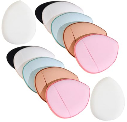 PRETYZOOM 12 Stück Teiliges Mini puderquaste Dreieckiger Finger Make up Schwamm für Lose und Feste Foundation Präzise Anwendung Kompakt Vielseitig für Kosmetik und Gesicht